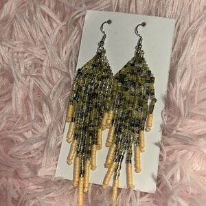 Beaded Fringe Earrings